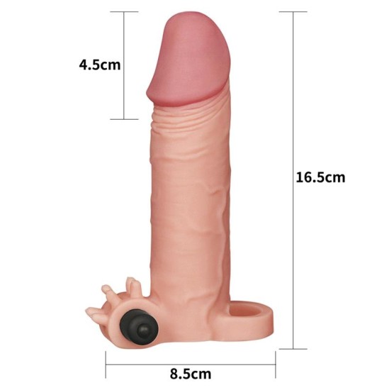 Lovetoy Penis Sleeve with Vibration Add 2 Plesure X Tender Flesh