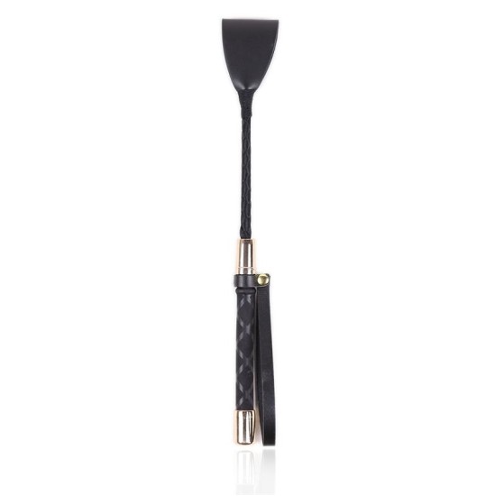 Latetobed Bdsm Line Classic Crop Black and Gold 30 cm