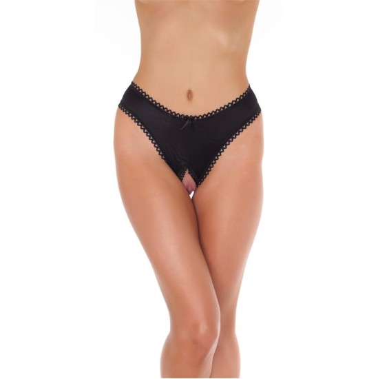 Amorable Rimba Open G-String Black One Size