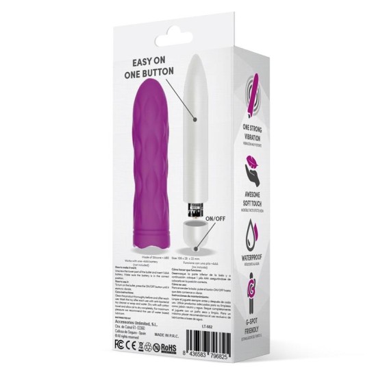 Latetobed Jibbys Easy Quick Vibrating Bullet Silicone Purple