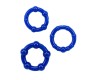 Chisa Beaded Cock Rings-Blue