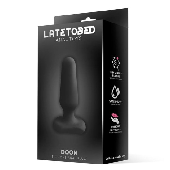 Latetobed Doon Silicone Butt Plug Black