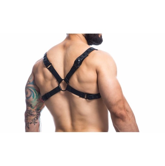 Cut4Men Party Black Chest Harness Adjustable One Size