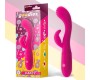 Goodies Cakey G-Spot ir Rabbit Vibe USB silikoninė fuksija