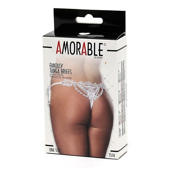 Amorable Thong Fantasy White One Size