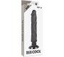 Basecock REALISTAS VIBRATORIUS 2-1 melns 20 CM