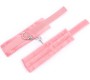 Intoyou Bdsm Line Handcuffs with Velcro with Long Fur Pink