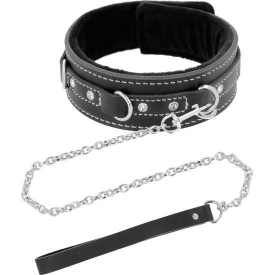 Darkness Bondage DARKNESS - HIGH QUALITY LEATHER NECKLACE WITH LEASH