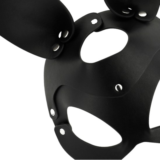 Coquette Accessories COQUETTE CHIC DESIRE - VEGAN LEATHER MASK WITH RABBIT EARS