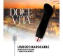 Dolce Vita UZLĀDĒJAMS VIBRATORS ONE BLACK 7 ĀTRUMI