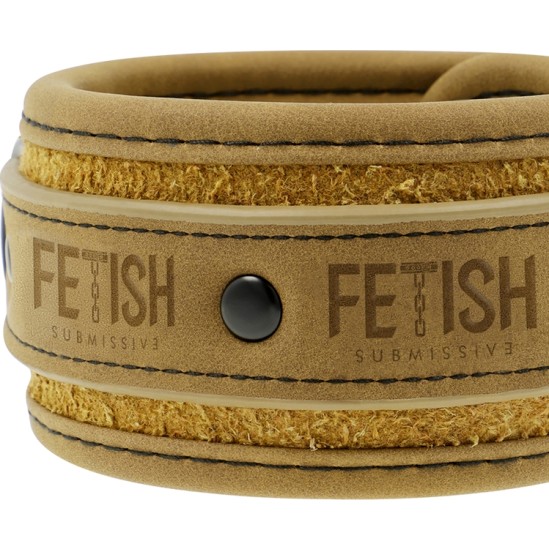 Fetish Submissive Origin FETISH SUBMISSIVE ORIGEN - VEGAN LEATHER HANDCUFFS WITH NEOPRENE LINING