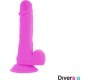 Diversia Elastīgs Vibrējošs Dildo 20,5 CM - violets