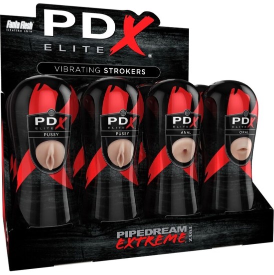 Pdx Elite KOMPLEKTS 12 VIENĪBAS; 6X VAGINA, 3X ANO, 3X MUTES