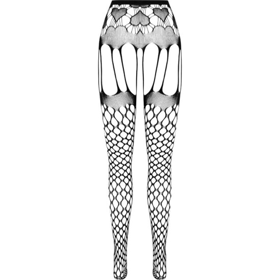 Passion Woman Garter & Stock PASSION - EKO KOLEKCIJA BODYSTOCKING ECO S009 WHITE