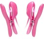 Baile Stimulating ROMANTIC WAVE VIBRATING AND ELETRIC SHOCK NIPPLE CLAMPS FUCHSIA