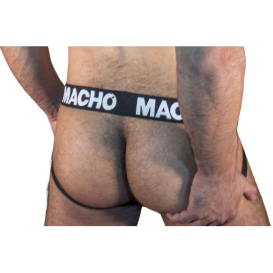 Macho — Vīriešu apakšveļa ar izgriezumu aizmugurē melna S
