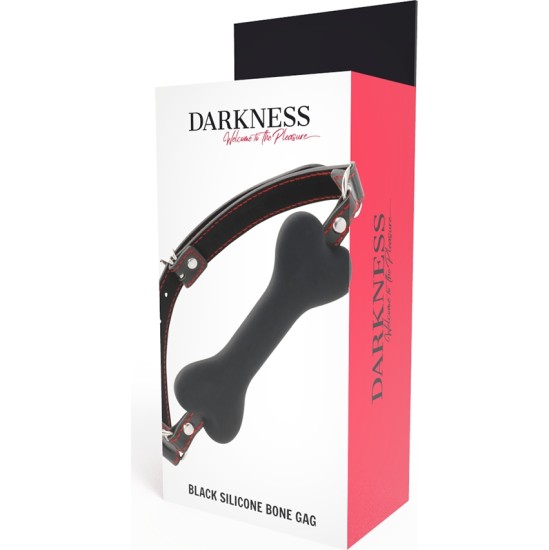 Darkness Bondage DARKNESS - BLACK BONE SILICONE GAG