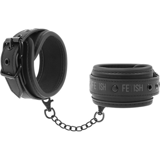 Fetish Submissive Bondage FETISH SUBMISSIVE - VEGAN LEATHER HANDCUFFS WITH NOPRENE LINING