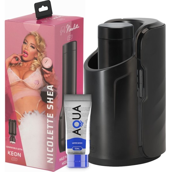 Kiiroo KEON + FEEL NICOLETTE SHEA STROKER + AQUA QUALITY LUBE 50 ml