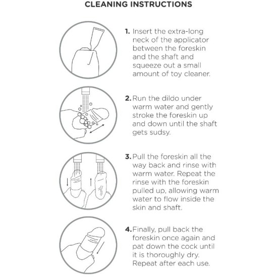 King Cock REĀLISTS DILDO NEGROZĪTS MĪKSTS 23 CM