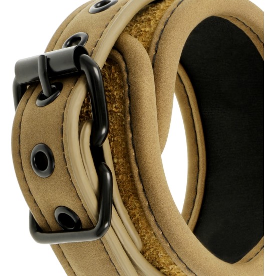 Fetish Submissive Origin FETISH SUBMISSIVE ORIGEN - VEGAN LEATHER HANDCUFFS WITH NEOPRENE LINING