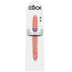 King Cock SLIM DUBULTĀ DILDO