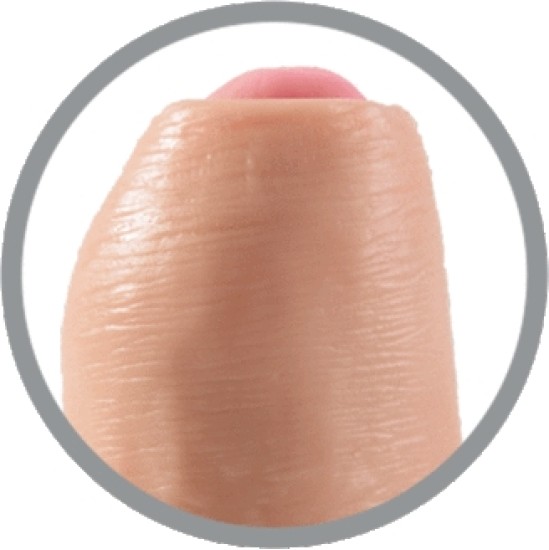 King Cock REĀLISTS DILDO NEGROZĪTS MĪKSTS 23 CM