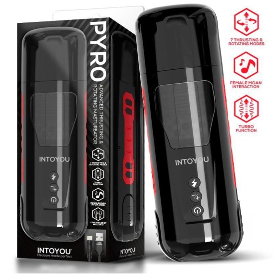 Intoyou Pyro Advanced Thrusting, rotējošs un vaidošs masturbators