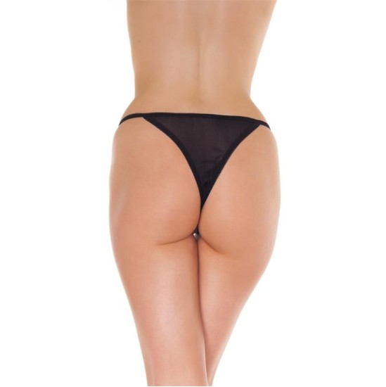 Amorable Rimba Open G-String Black One Size