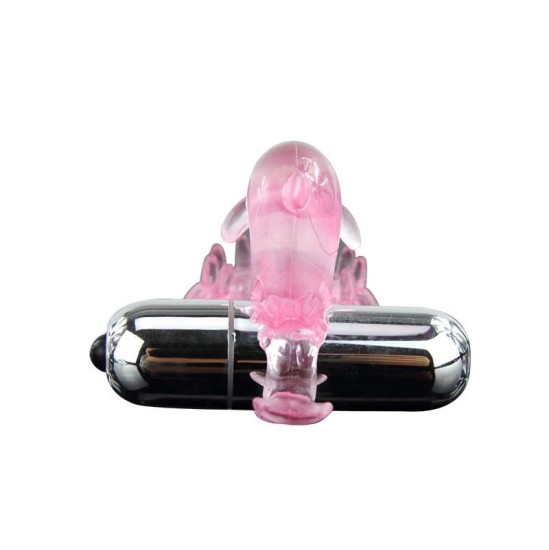 Baile Vibrating Cock Ring Love Dolphig Ring Pink