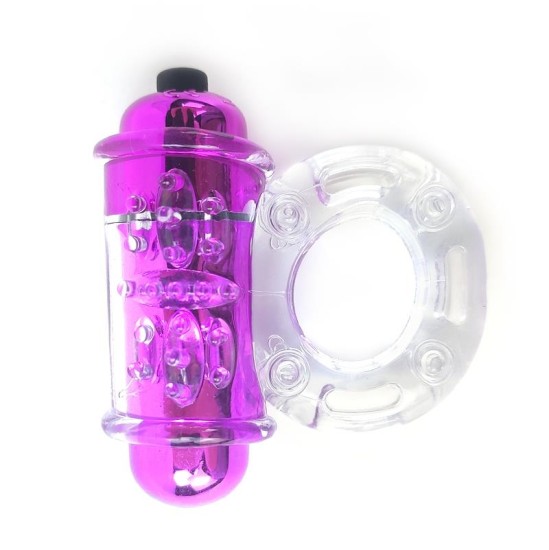 A-Gusto Вибрирующее кольцо для пениса розовое