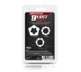 Beast Rings Komplektā 3 dzimumlocekļa gredzeni ar fāzēm, elastīgi caurspīdīgi
