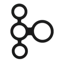 Latex Play Quatro gaidžio žiedas ir kamuoliukų skirstytuvas