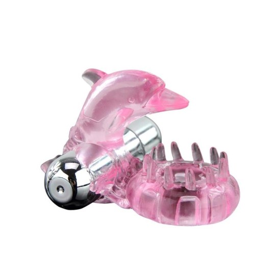 Baile Vibrating Cock Ring Love Dolphig Ring Pink