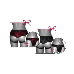 Joydivision Strap On de Luxe melna ar muguru S - XL