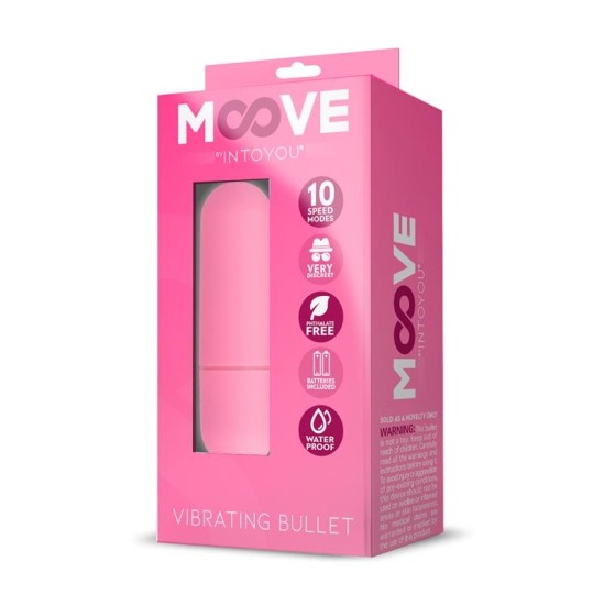 Moove Vibrating Bullet 10 Speeds Pink