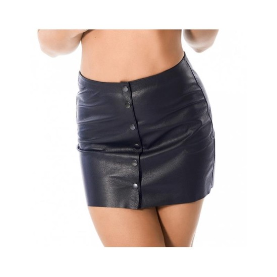 Bondage Play Mini Leather Skirt