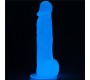 Lovetoy Dildo 8.5 Lumino Blue Light