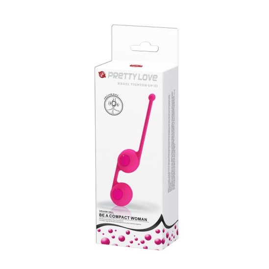 Prettylove Kegel Balls Tighten Up III Rozā