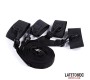 Latetobed Bdsm Line Nailono Velcro lovos atramos su plastikiniu kabliuku