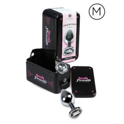 Secret Play Анальная пробка размера M, прозрачная