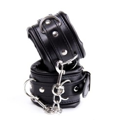 Latetobed Bdsm Line Ankle Cuffs Black