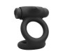 Tardenoche Denver Double Cockring with Vibrating Bullet USB Silicone Black