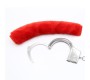 Intoyou Bdsm Line Furry Metal Handcuffs Red