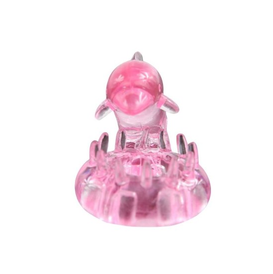 Baile Vibrating Cock Ring Love Dolphig Ring Pink