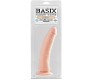 Basix Rubber Works Dildo Slim 17,78 cm su siurbtuku - minkšta