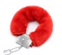 Intoyou Bdsm Line Furry Metal Handcuffs Red