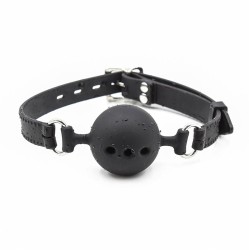 Latetobed Bdsm Line Silicone Breathable Ball Gags 4,5 cm Size M Black