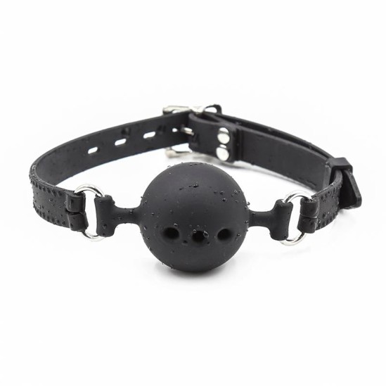 Latetobed Bdsm Line Silicone Breathable Ball Gags 4,5 cm Size M Black