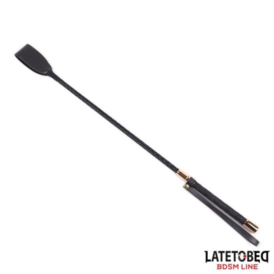 Latetobed Bdsm Line Classic Crop Golden Metal 55 cm